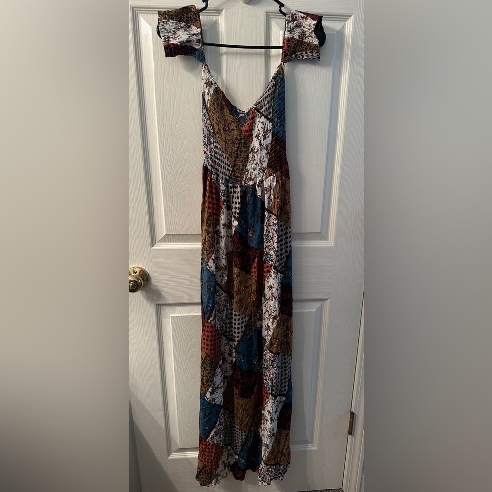 Sadie & Sage Boho Off-Shoulder Maxi Dress